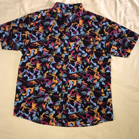 Mens LRG button down short sleeve shirt - Picture 1 of 3